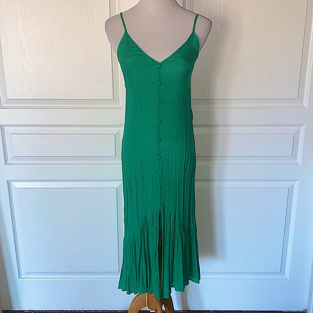 Lulus Brickell Green Sheer Button-Front Swim Cove… - image 3